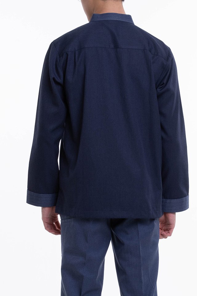 Long Sleeve Chef Jacket With Stitching on Collar and Cuffs (FHE-1855)