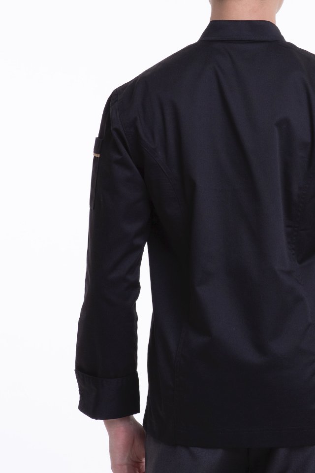 Long Sleeve Chef Jacket with Contrast Piping (FHE-1858)