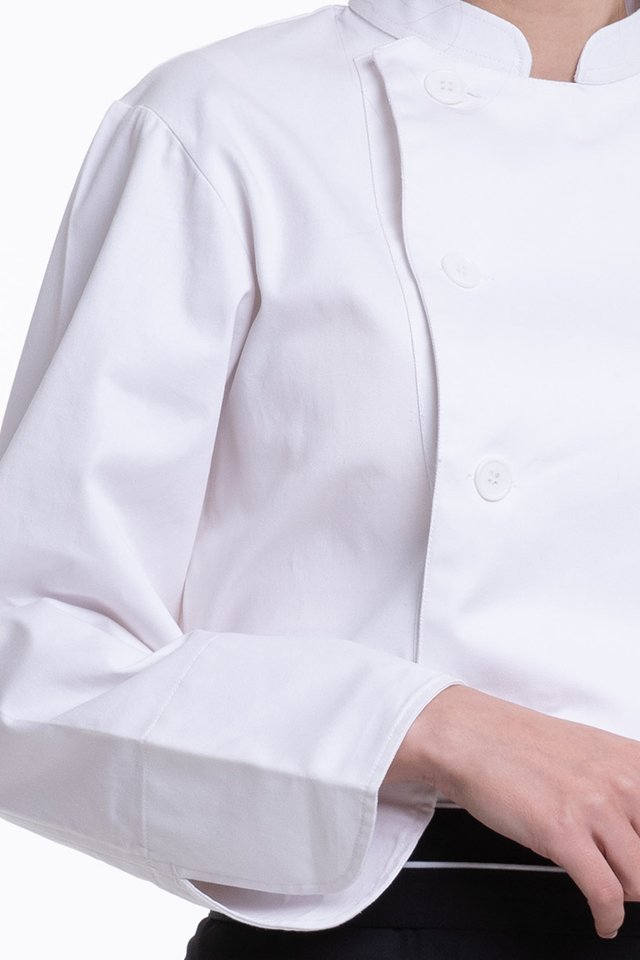 Long Sleeve Chef Jacket, Double Breasted with French Cuff (FHE-1857)