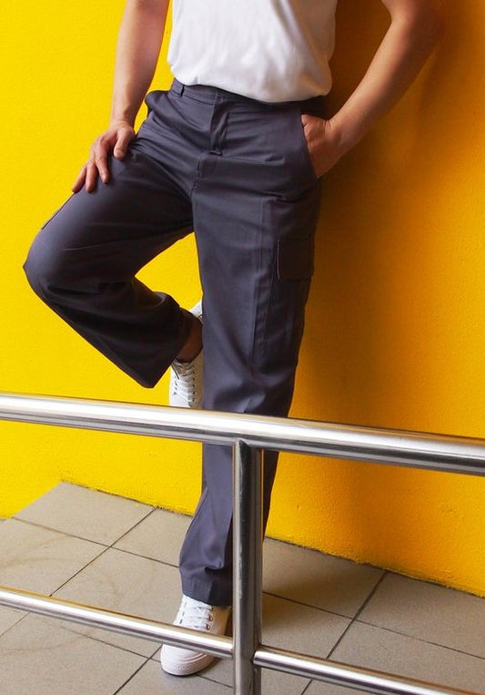 Men's Cargo Pants with Adjustable Flap at Side (FHB-1828)