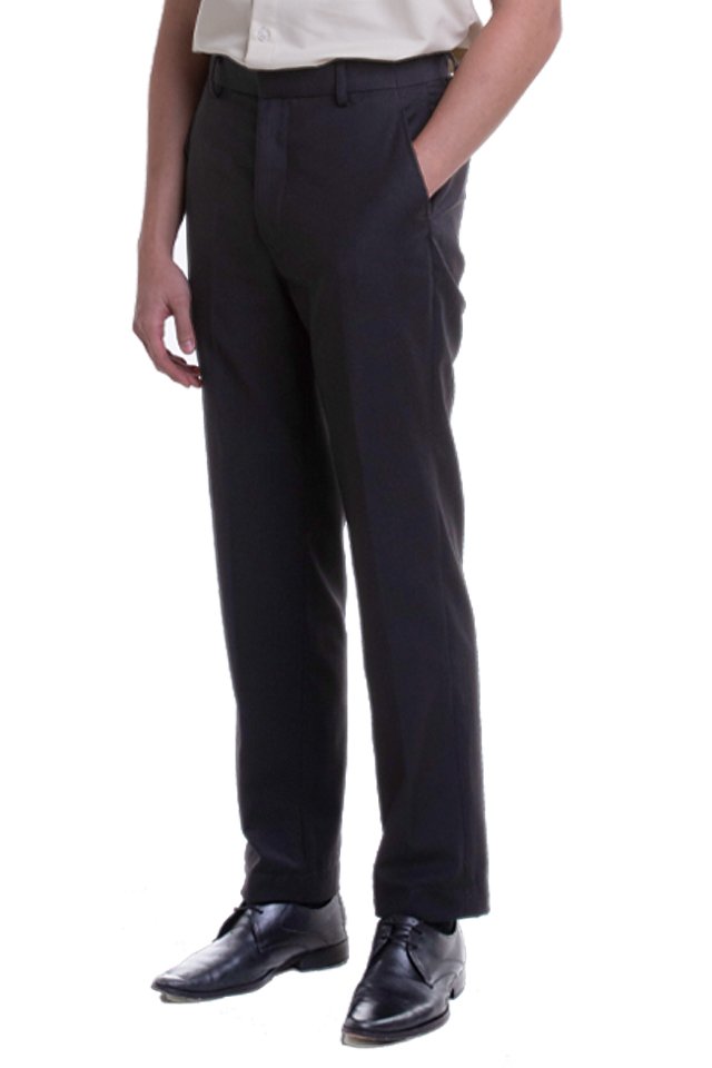 Men's Flat Front Pants with Hidden Side Elastic (FHB-1822)