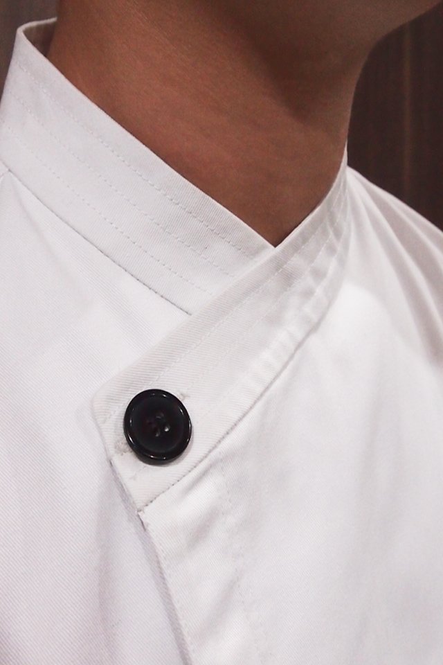 Long Sleeve Chef Jacket With Stitching on Collar and Cuffs (FHE-1855)