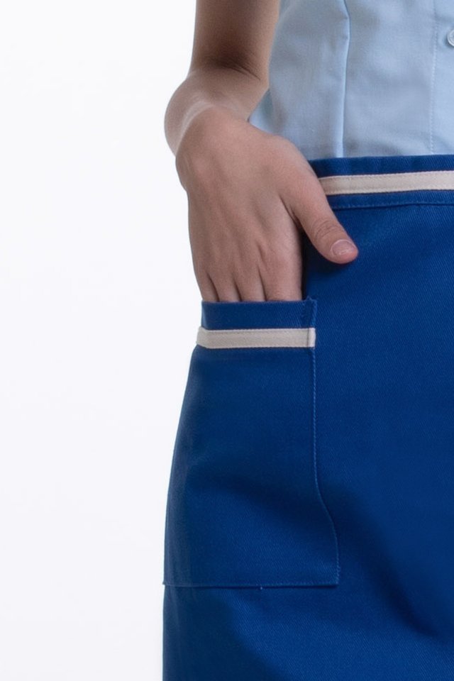 Half Apron With Uneven Hem Line (FHG-18717)