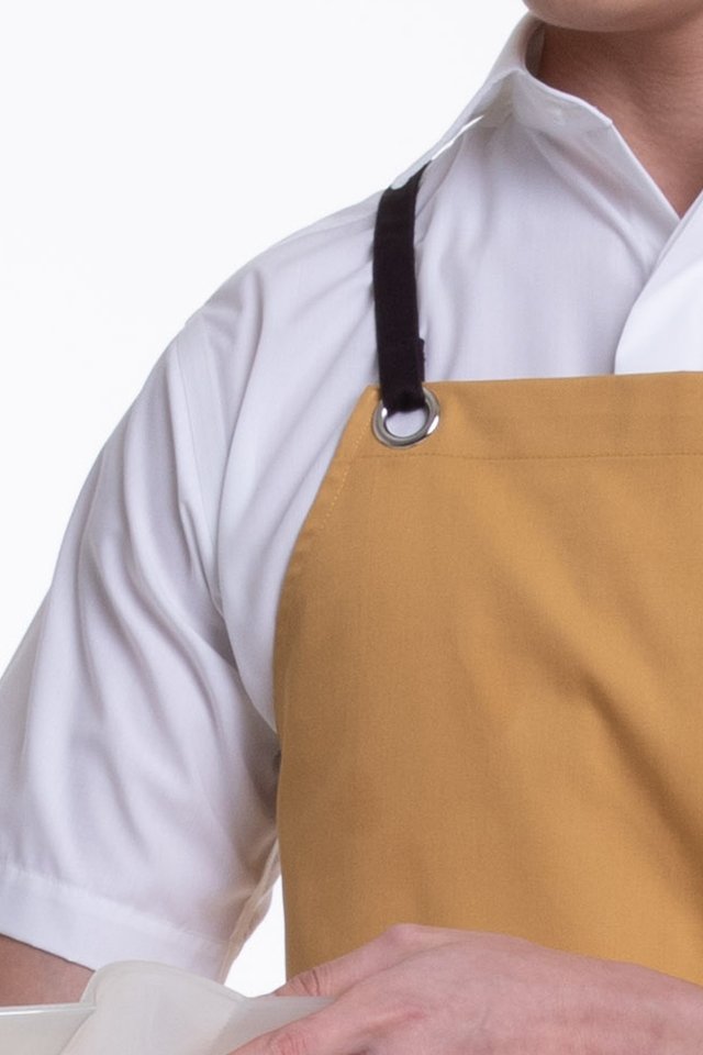 Full Apron with Contrast Strap, Pocket and Towel Hook (FHG-18720)