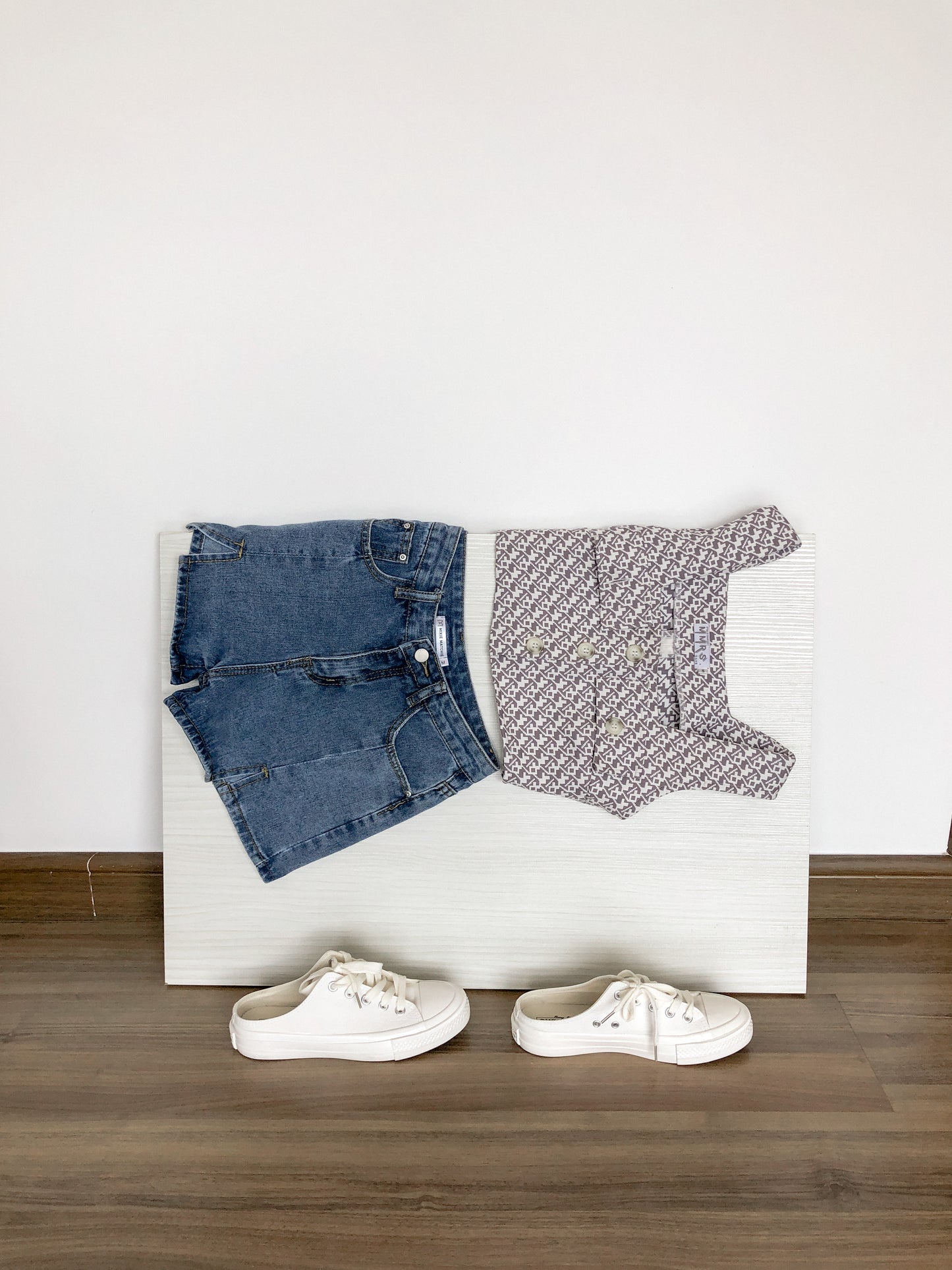 Alder Flap Pocket Cropped - Grey