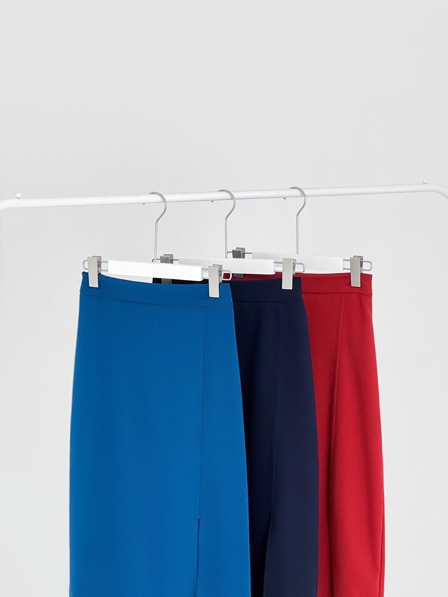 Kaci Split Thigh Skirt - Red