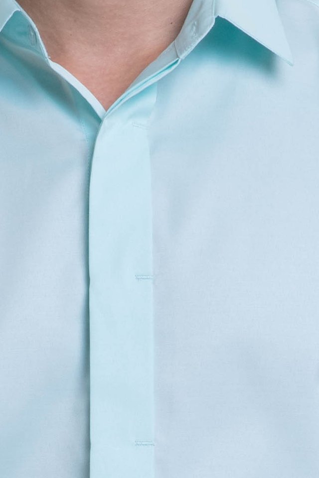 Men's Long Sleeve Shirt with Placket Detail (FHA-1819)