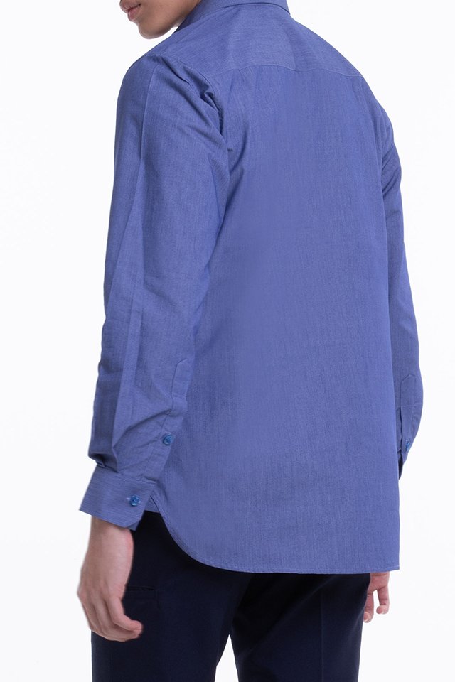 Men's Long Sleeve Shirt with Placket Detail (FHA-1819)