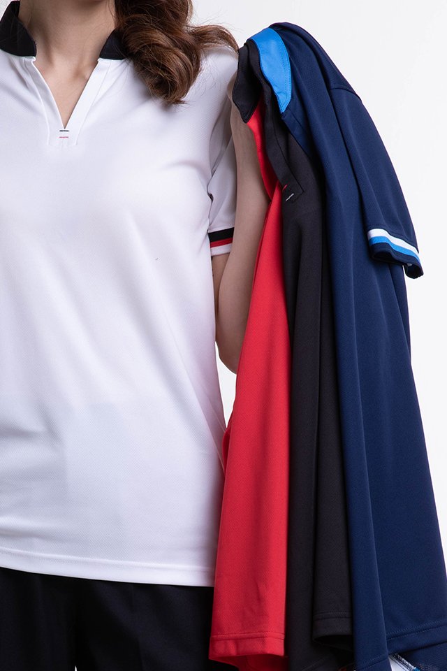 Mandarin Collar Polo T-Shirt (SEB-400)