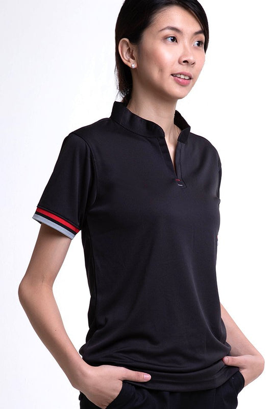 Mandarin Collar Polo T-Shirt (SEB-400)