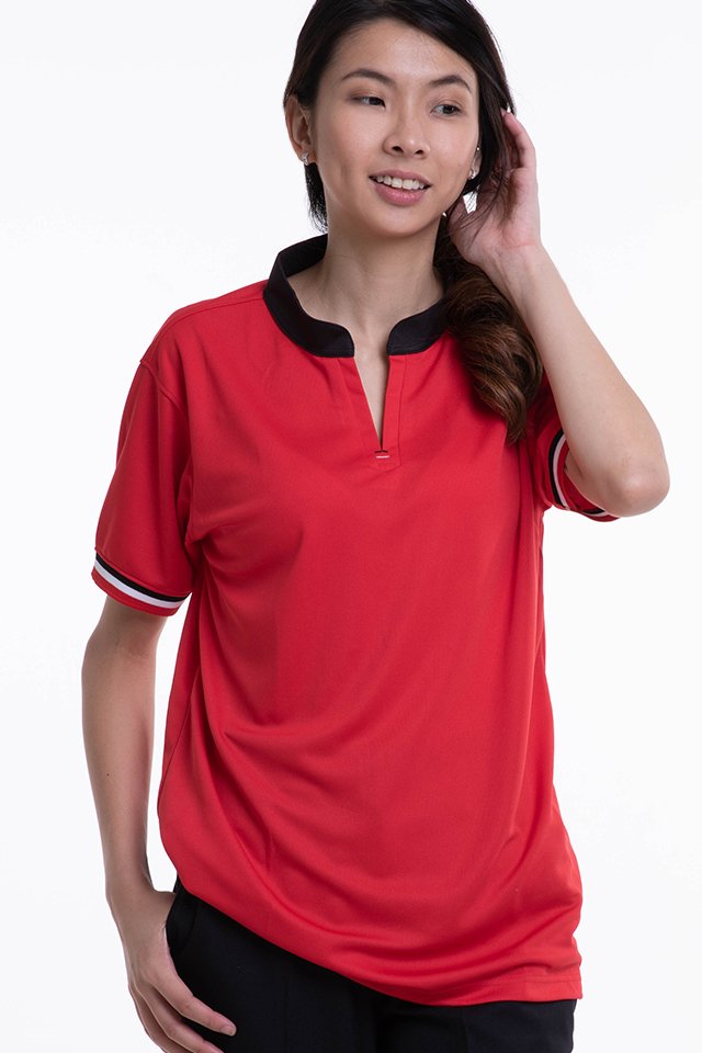 Mandarin Collar Polo T-Shirt (SEB-400)