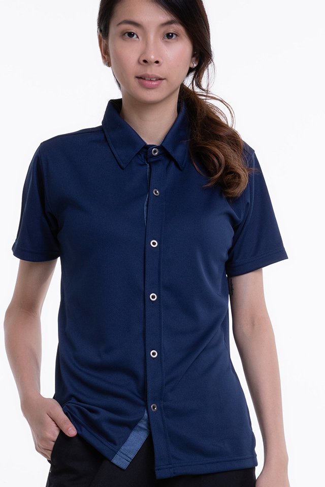 Short Sleeve Button Down T-Shirt (SEB-600)