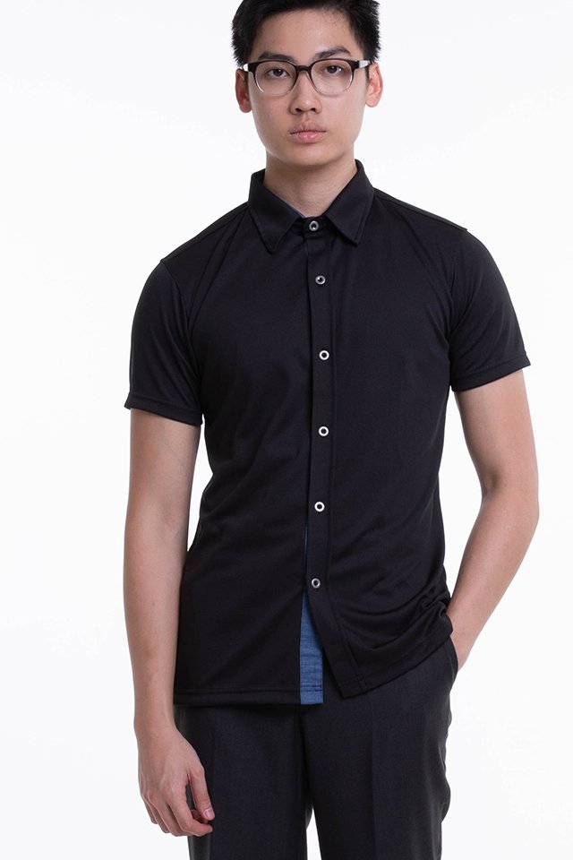 Short Sleeve Button Down T-Shirt (SEB-600)