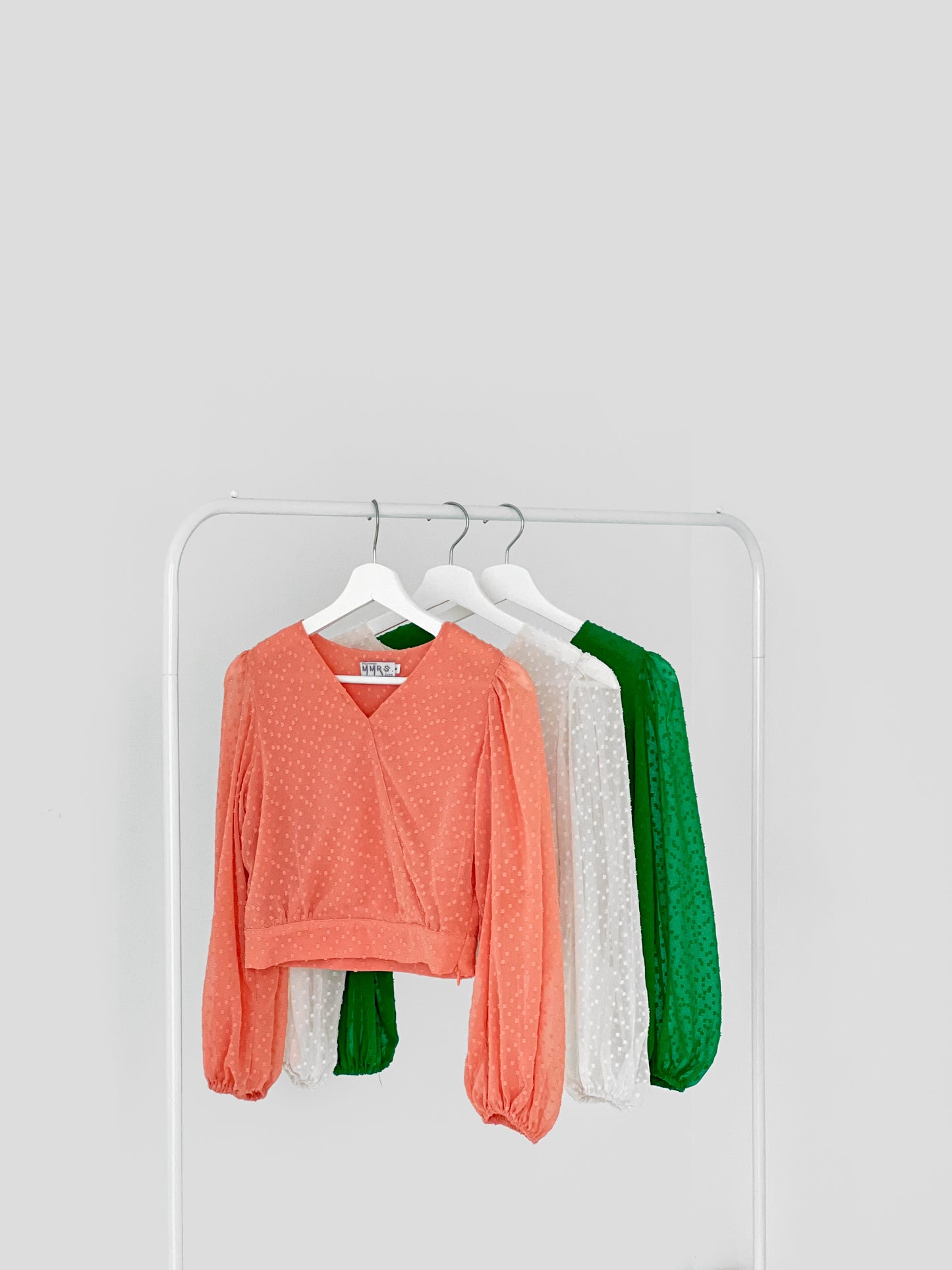 Suvi Textured Chiffon Top - Ivory