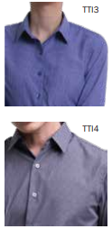 Ladies Long Sleeve Mini Collar Blouse (FHA-1818)