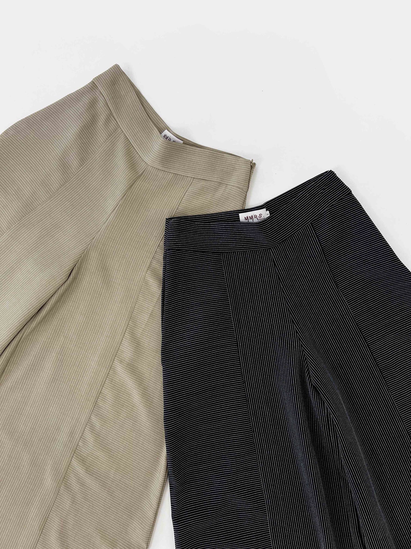 Gracie Striped Wide Leg Pant - Khaki