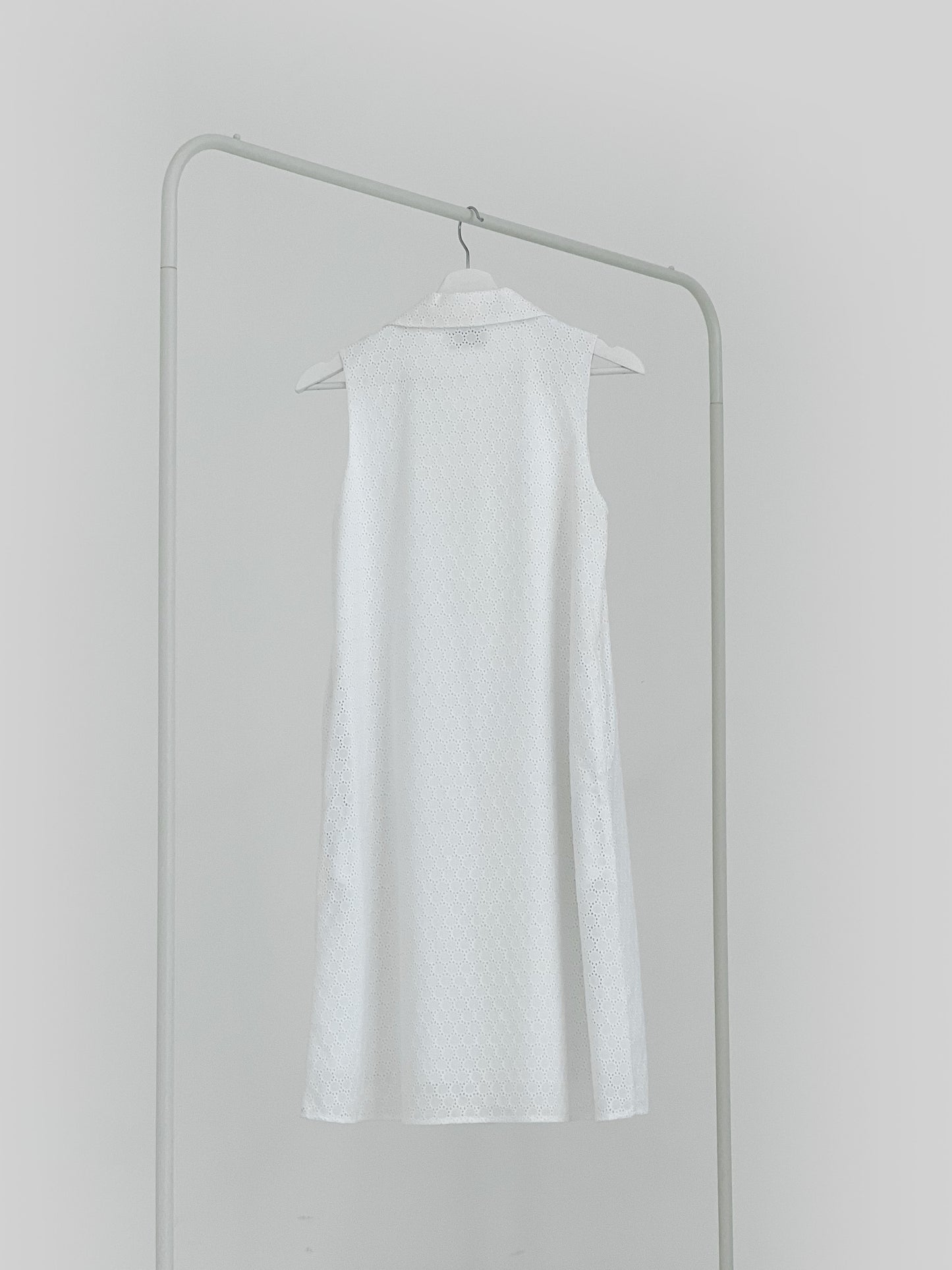 Nevina Peter Pan Collar Dress - White