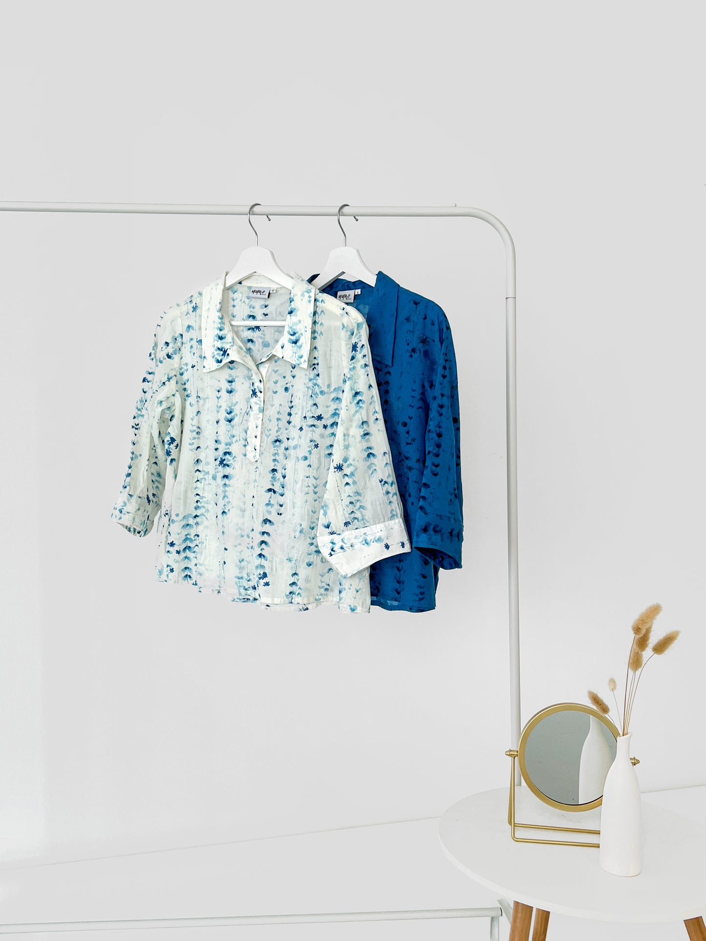 Nora Printed Shirt - Blue