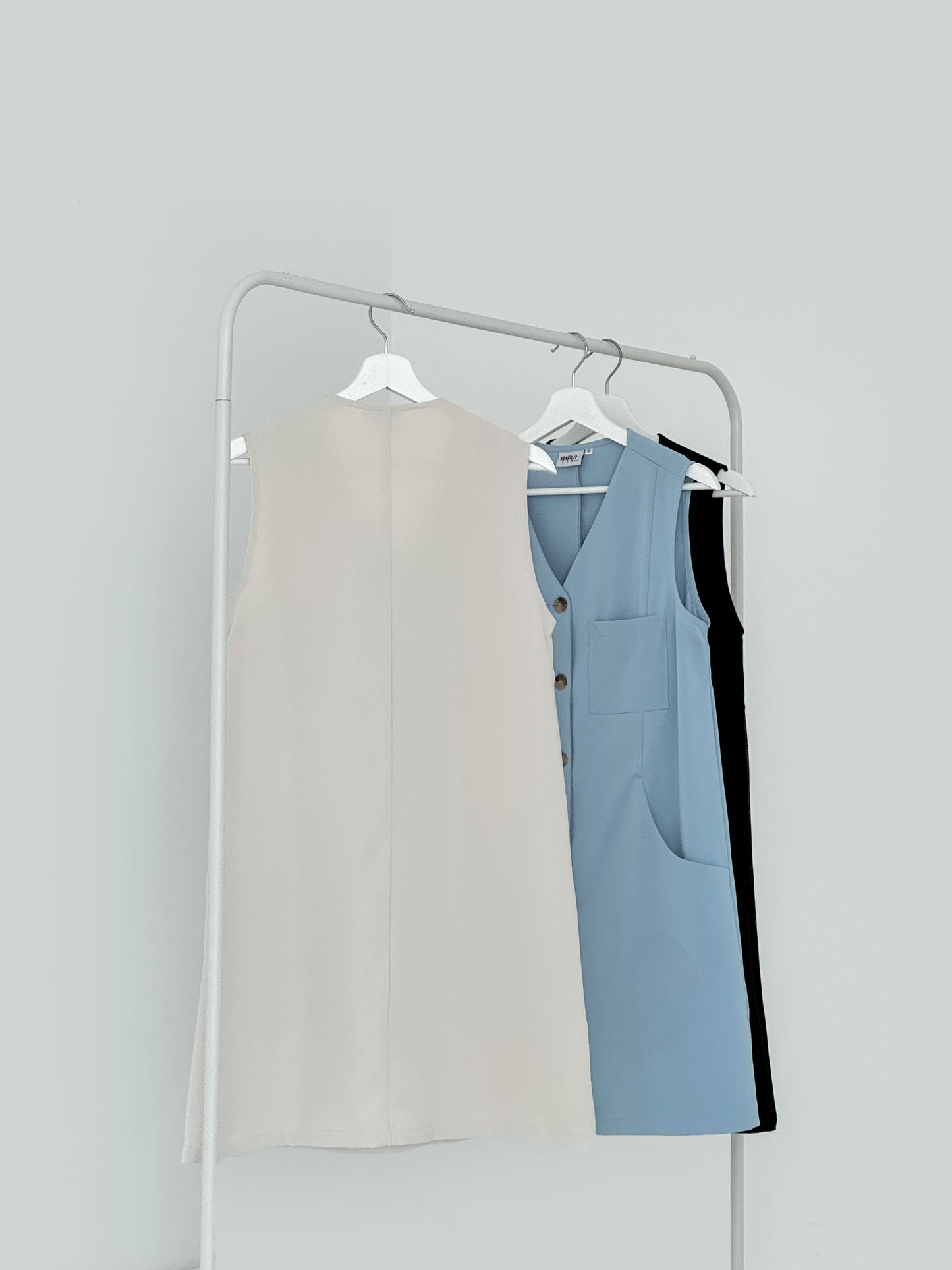 Shalom Button Down Dress - Blue
