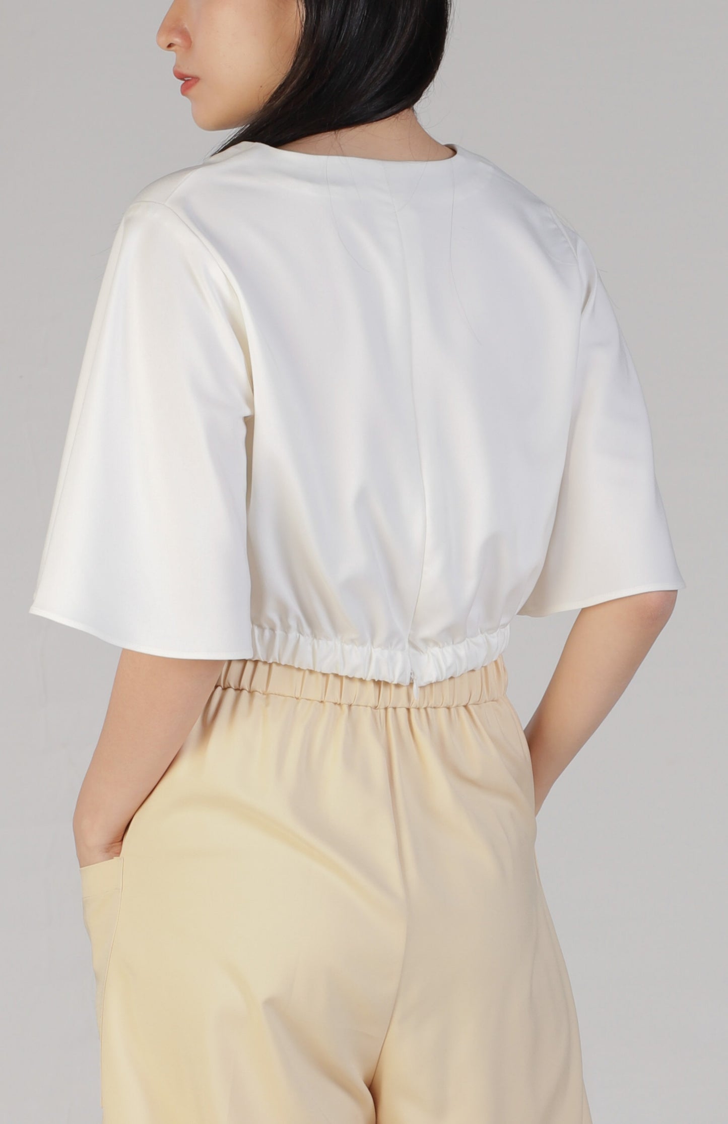 Ashlynn Twist Top - Ivory