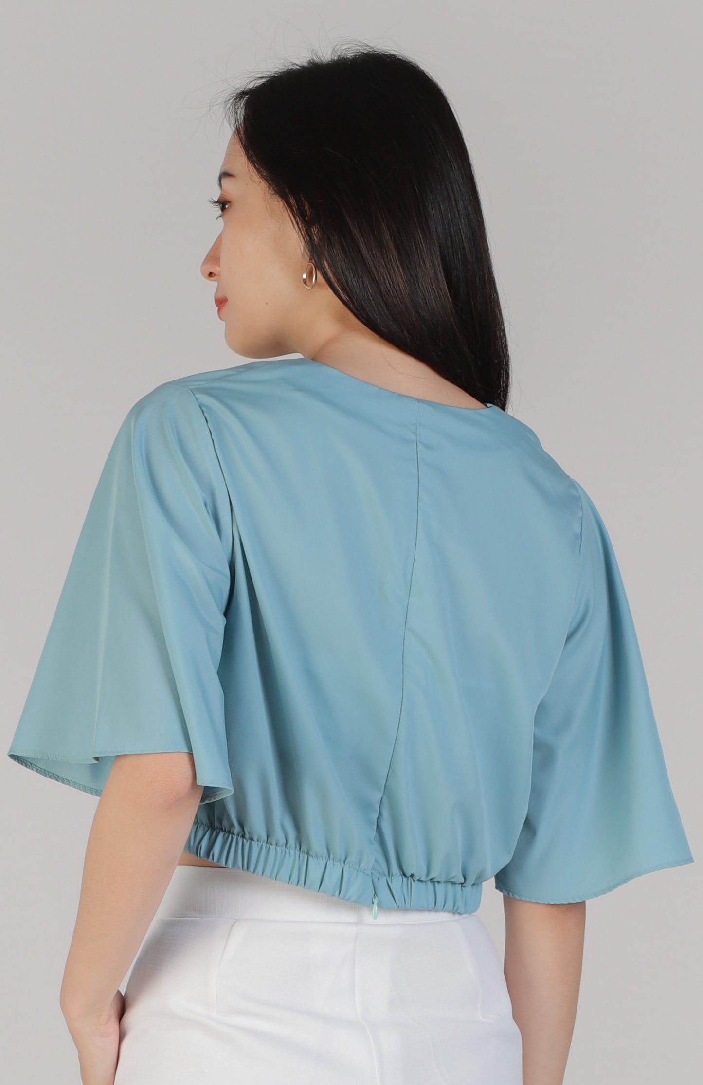 Ashlynn Twist Top - Turquoise