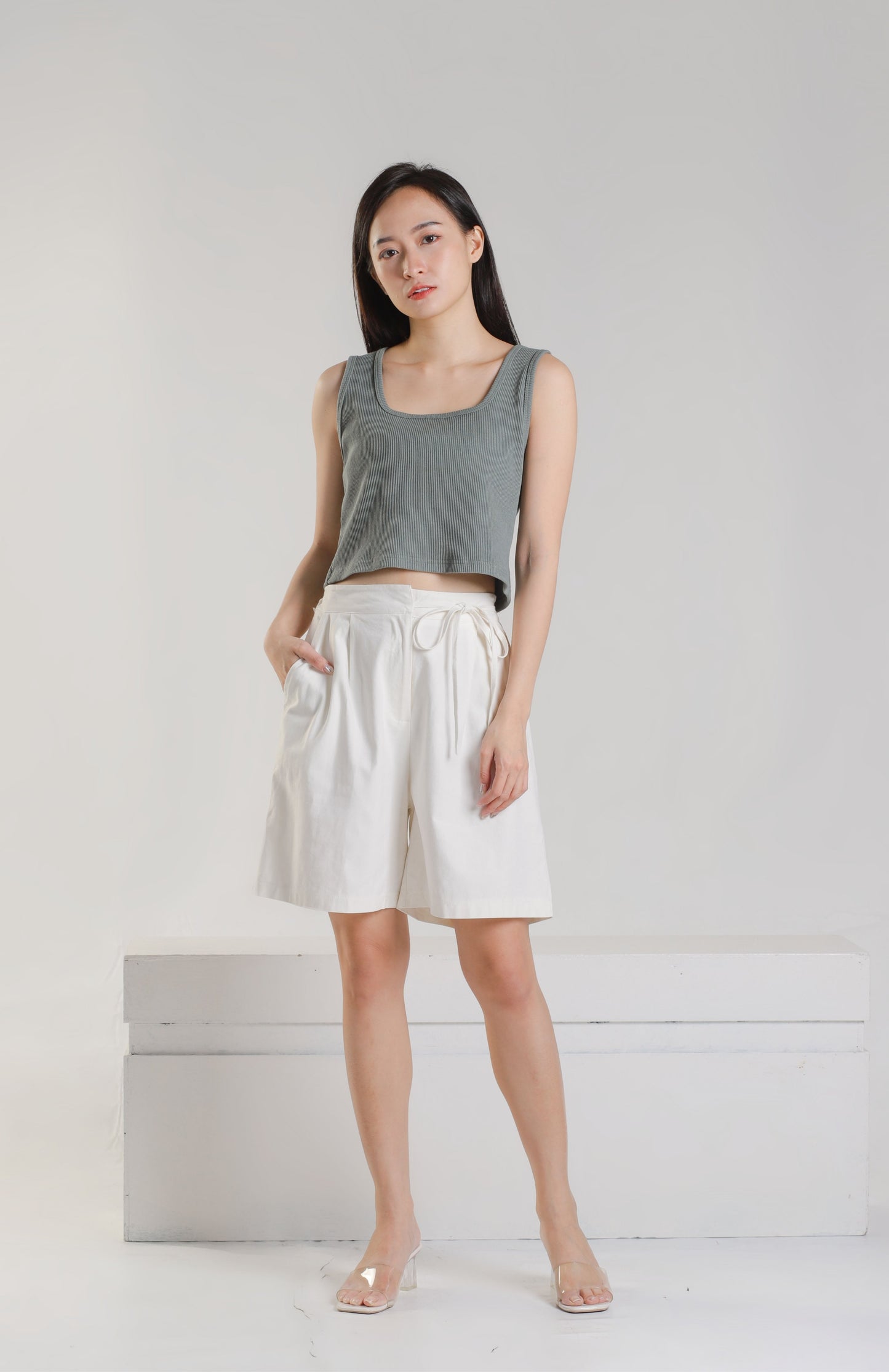 Malea Square Neck - Sage