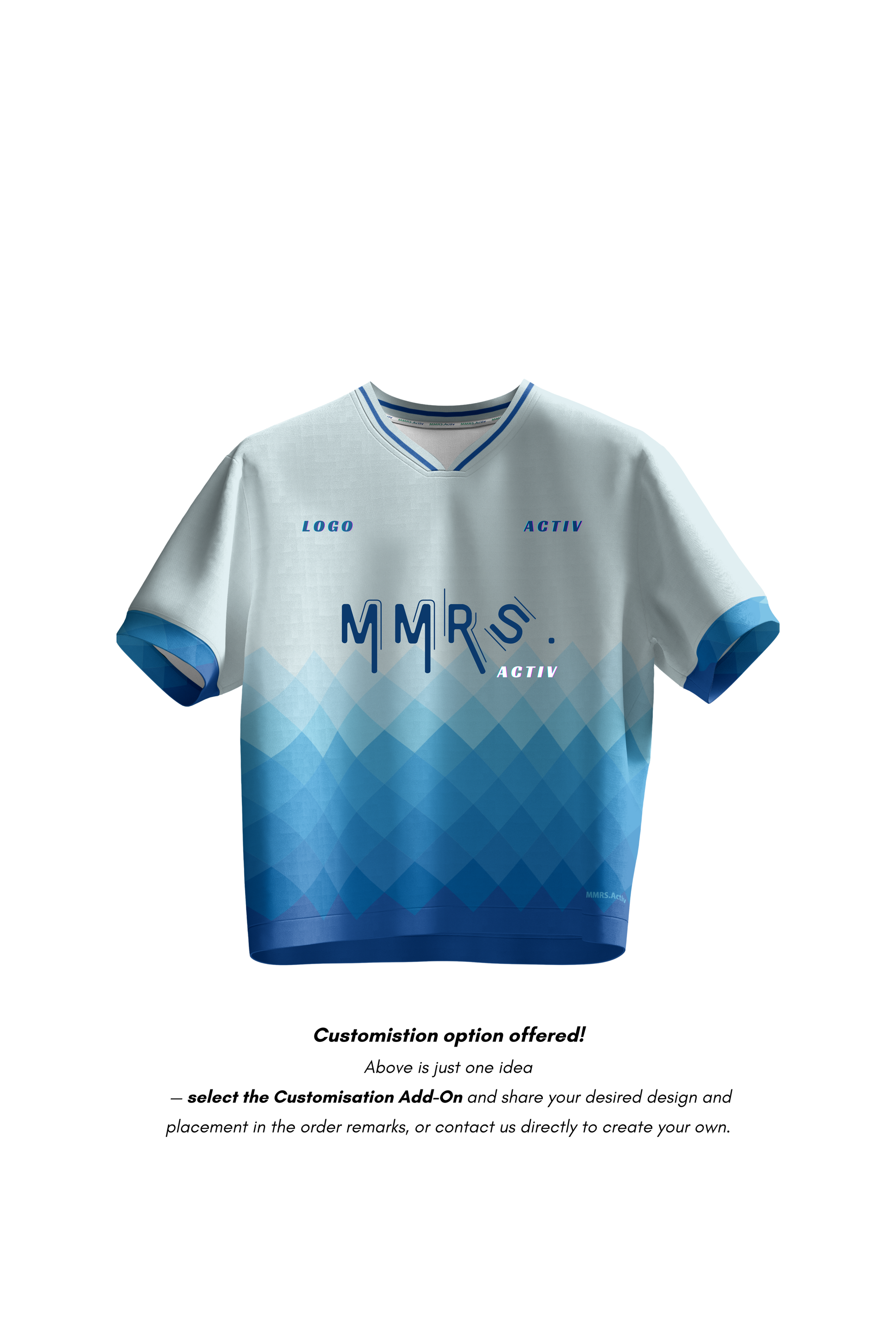 Kaleb Dri-Fit T-Shirt - Cropped - Blue