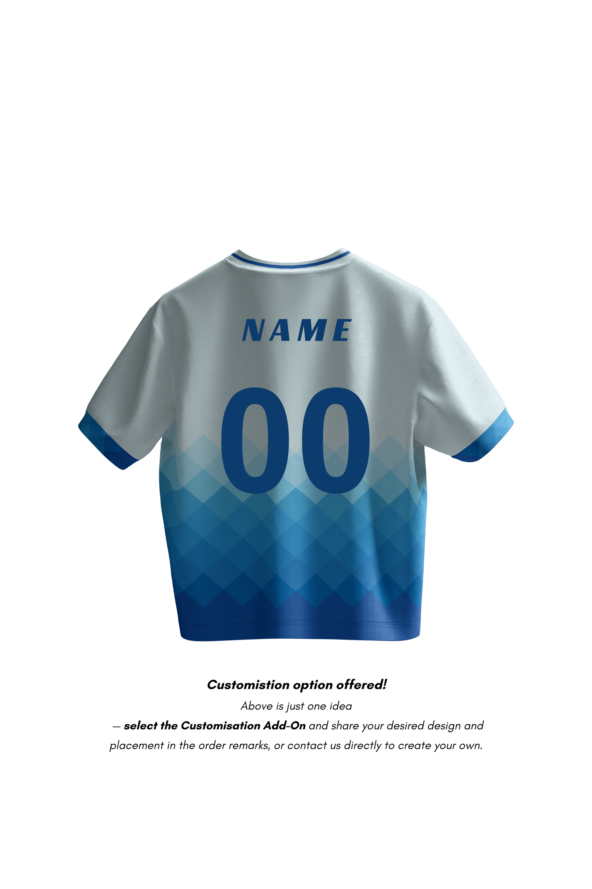 Kaleb Dri-Fit T-Shirt - Cropped - Blue