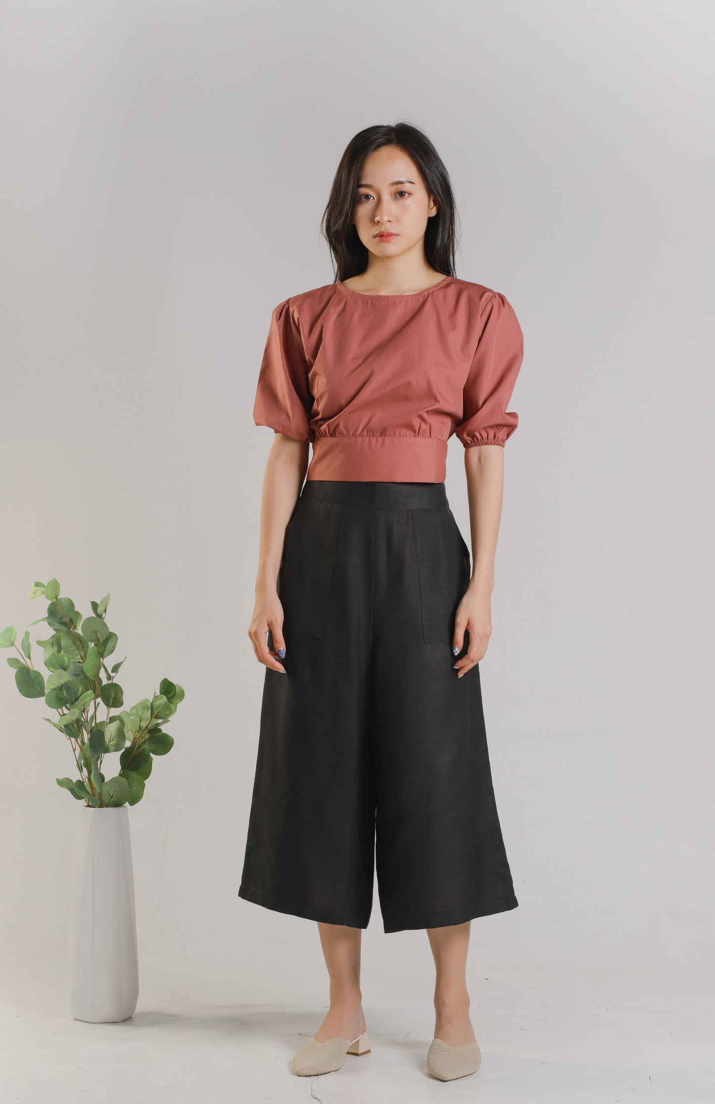Jadine Ribbon Top - Turquoise