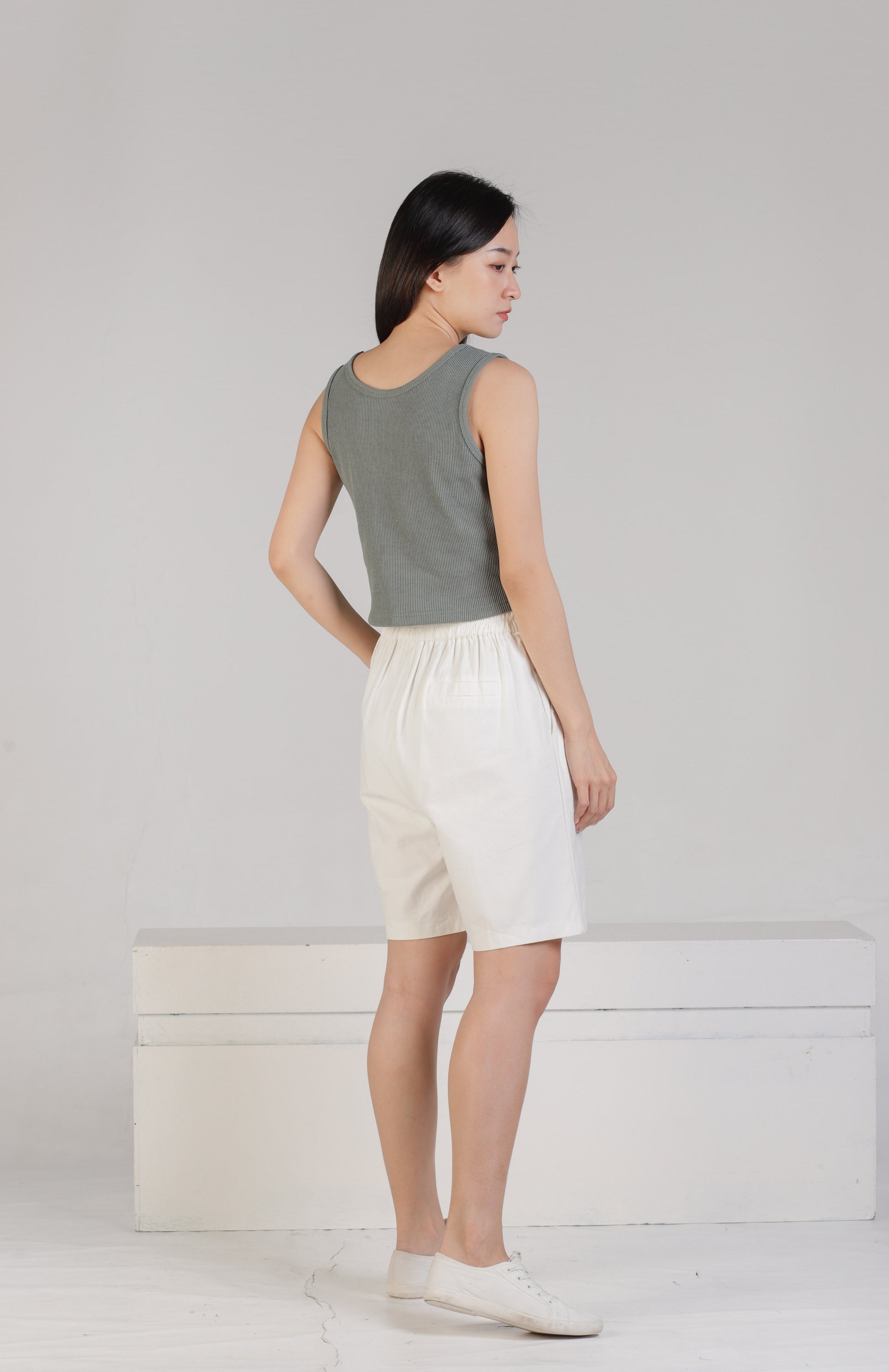 Malea Square Neck - Sage