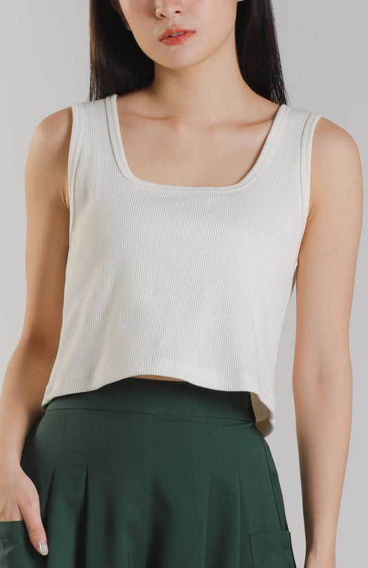 Malea Square Neck - Cream