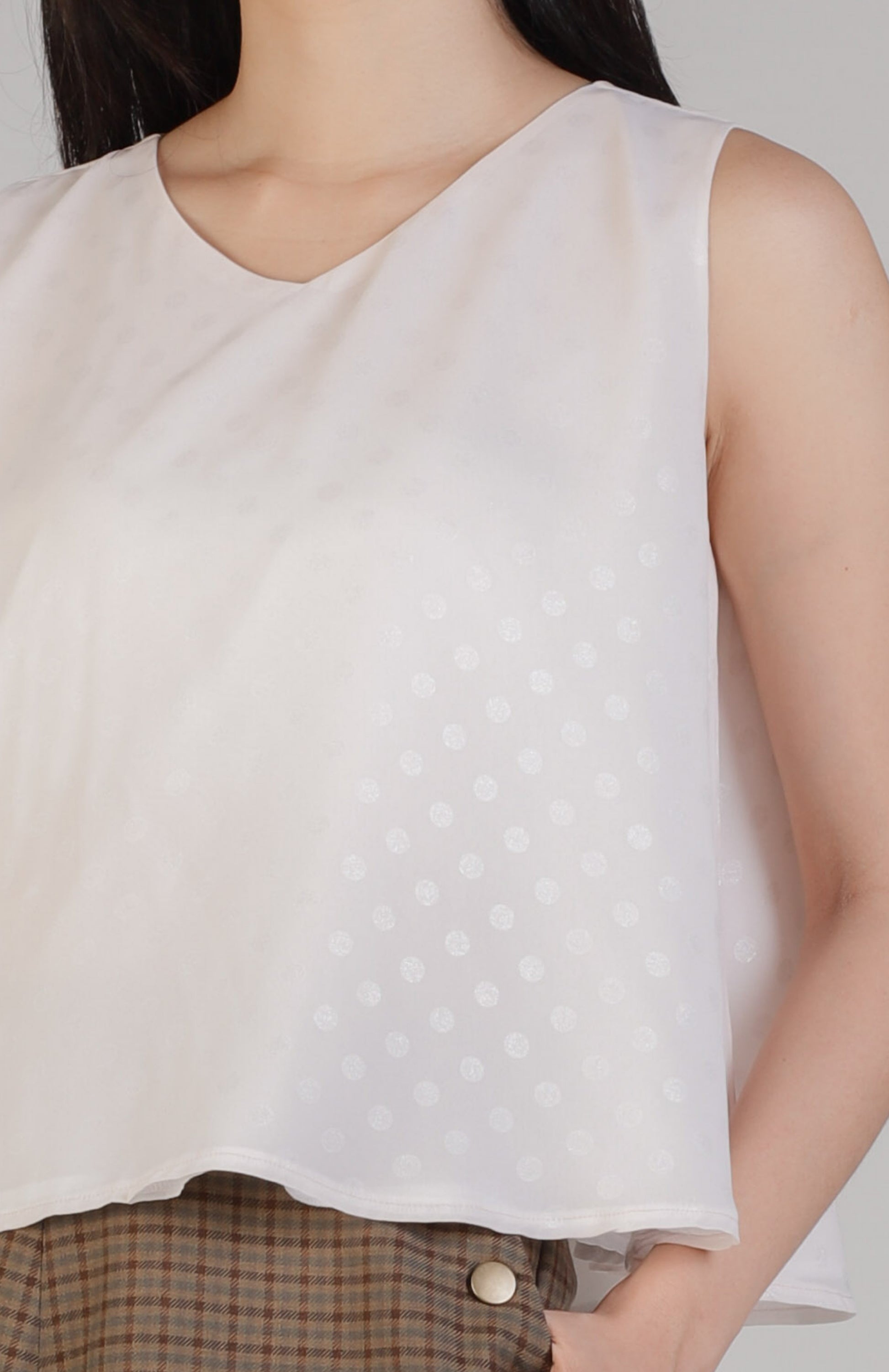 Jerle Polka Flare Top