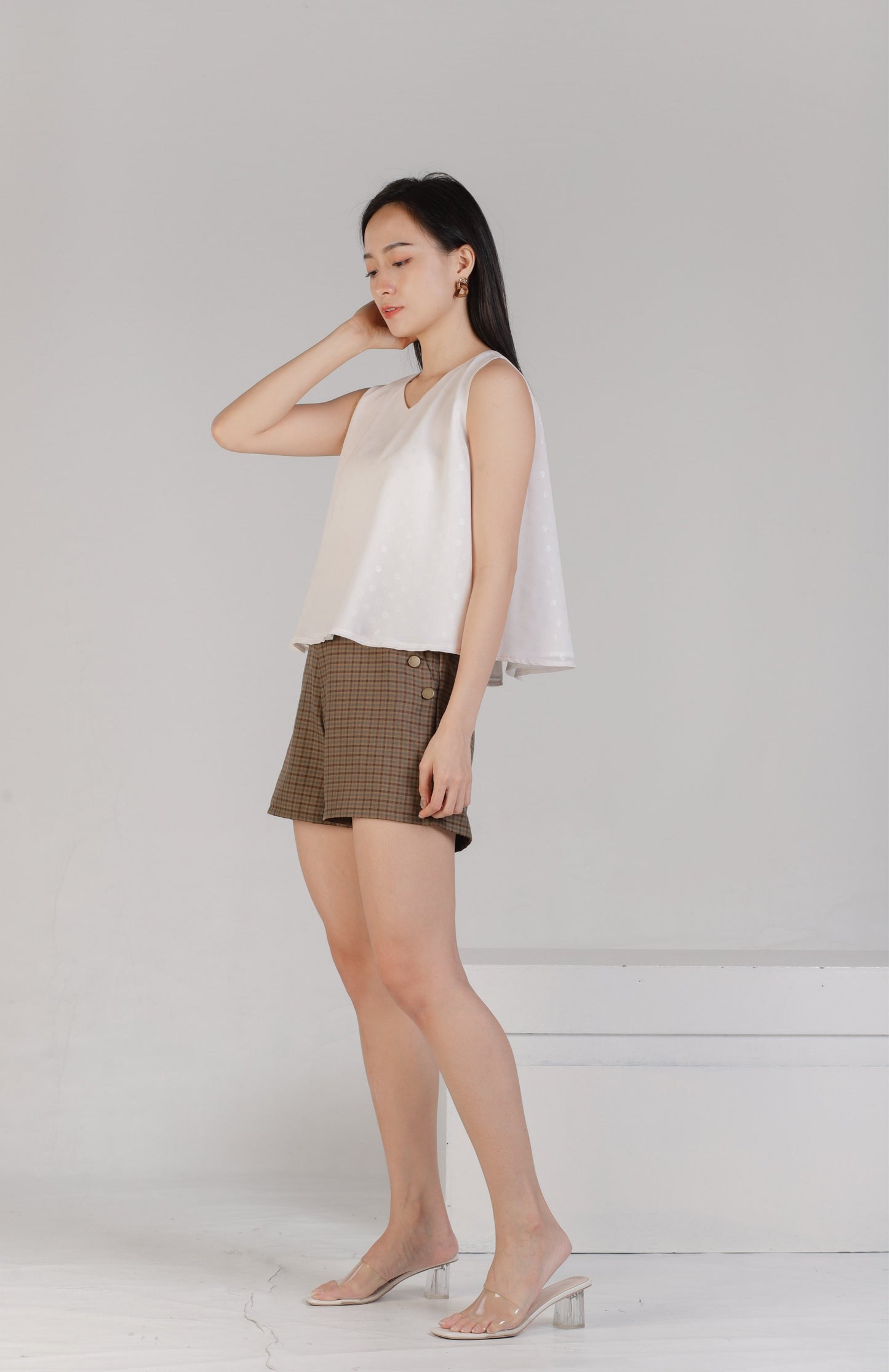 Jerle Polka Flare Top