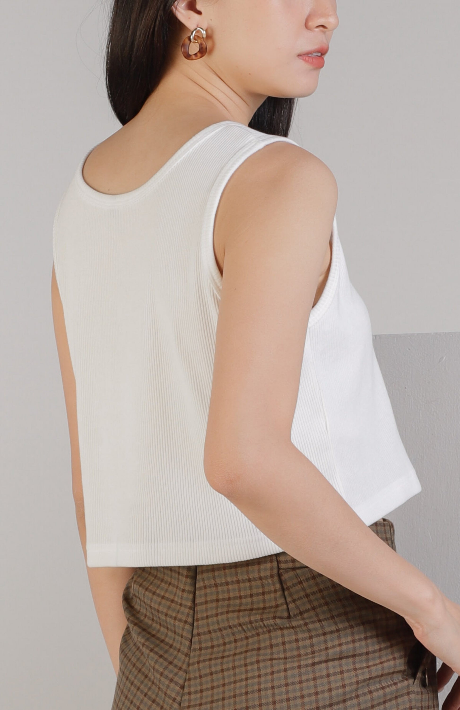 Malea Square Neck - White