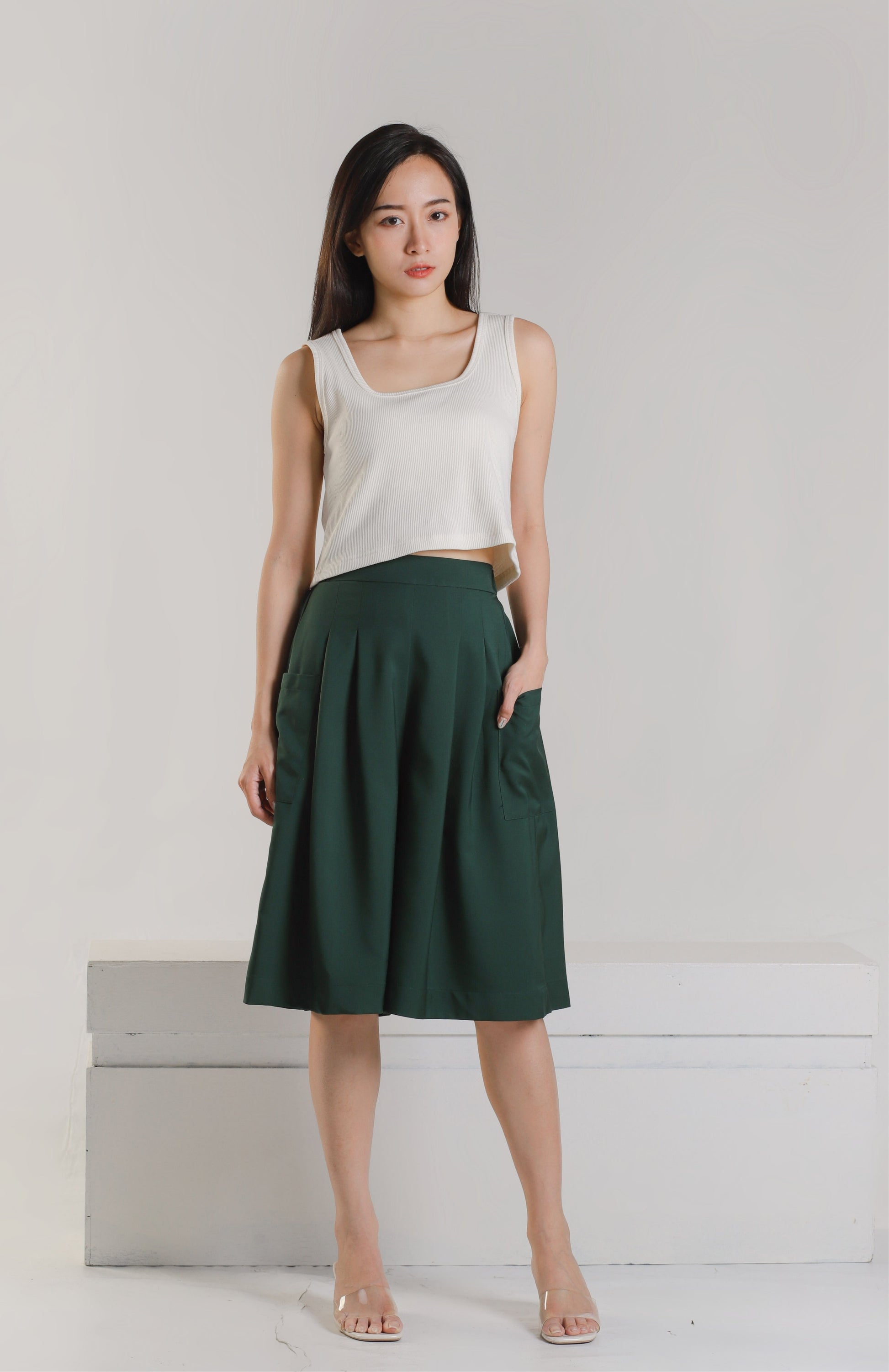 Malea Square Neck - Cream
