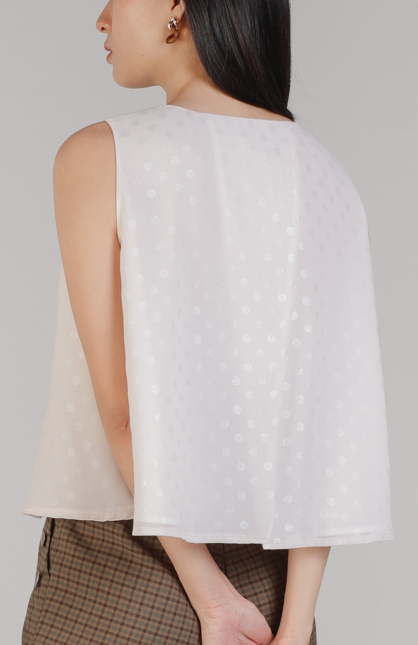 Jerle Polka Flare Top