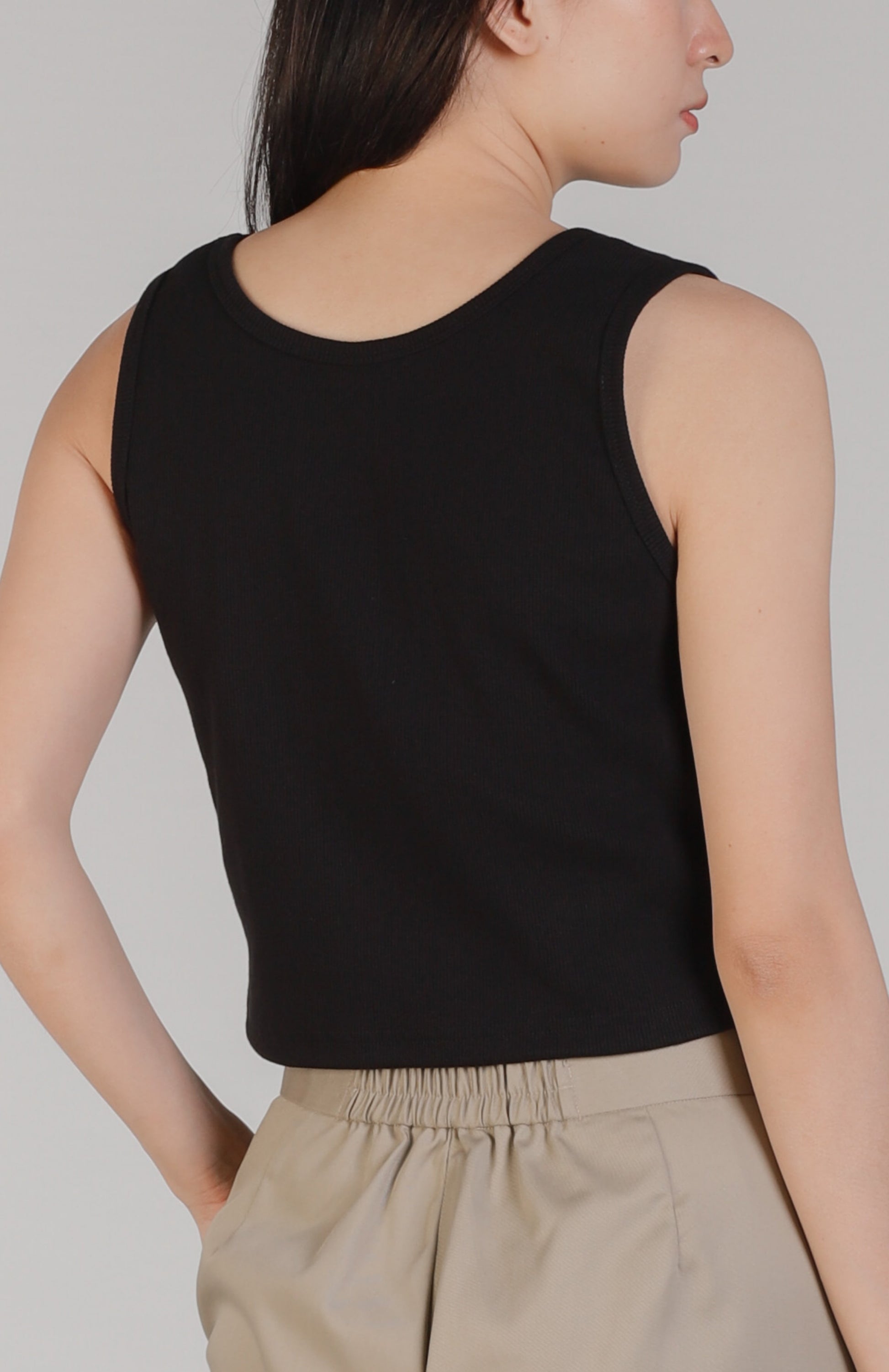 Malea Square Neck - Black