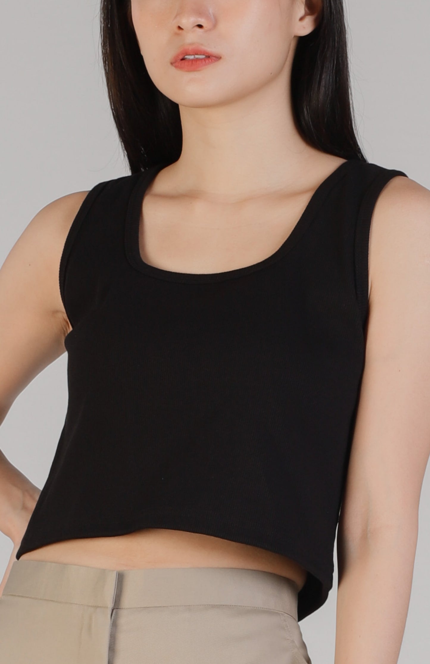 Malea Square Neck - Dusty Blue