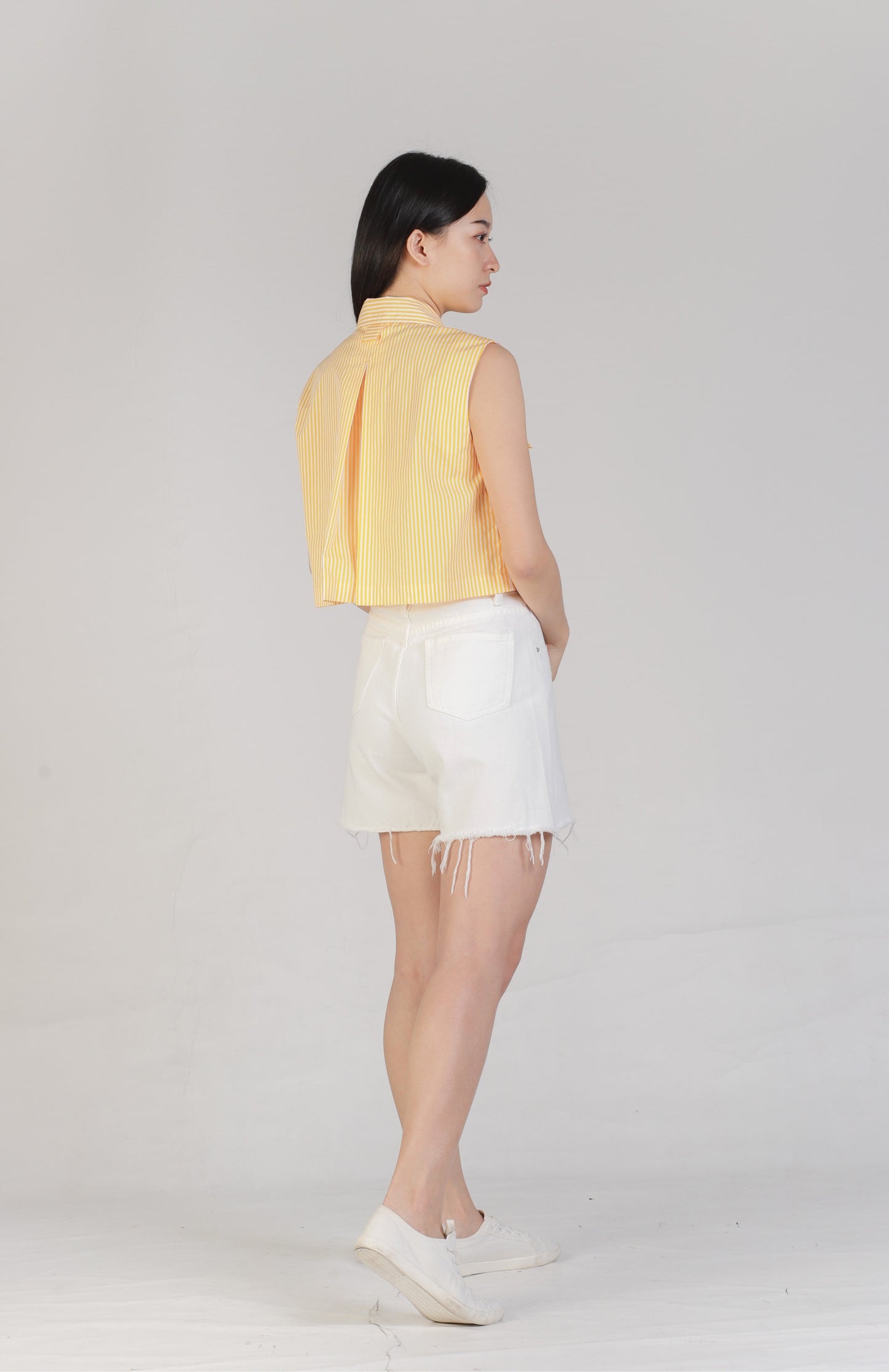 Jordyn Front Pocket Top - Yellow