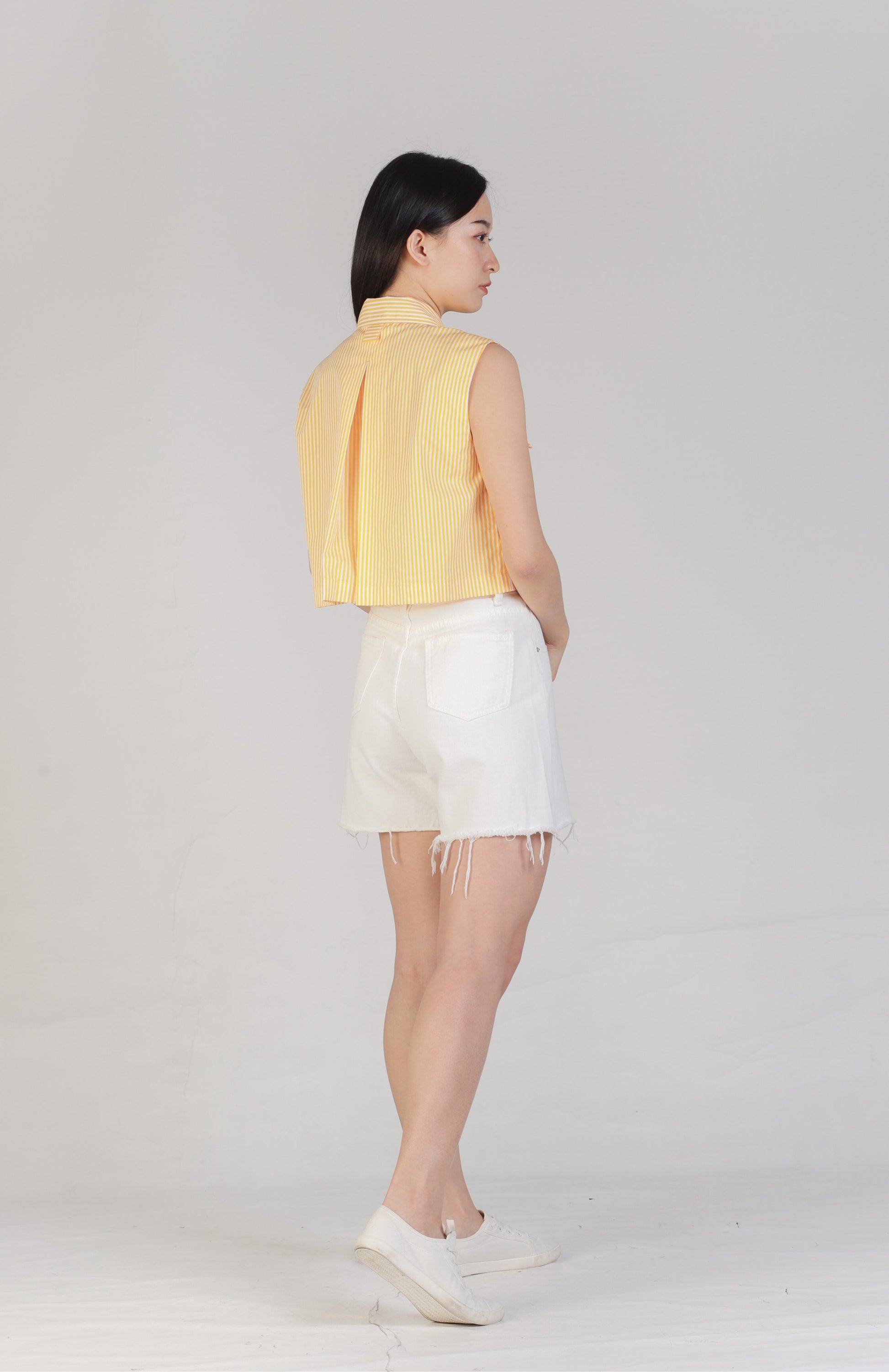 Jordyn Front Pocket Top - Yellow
