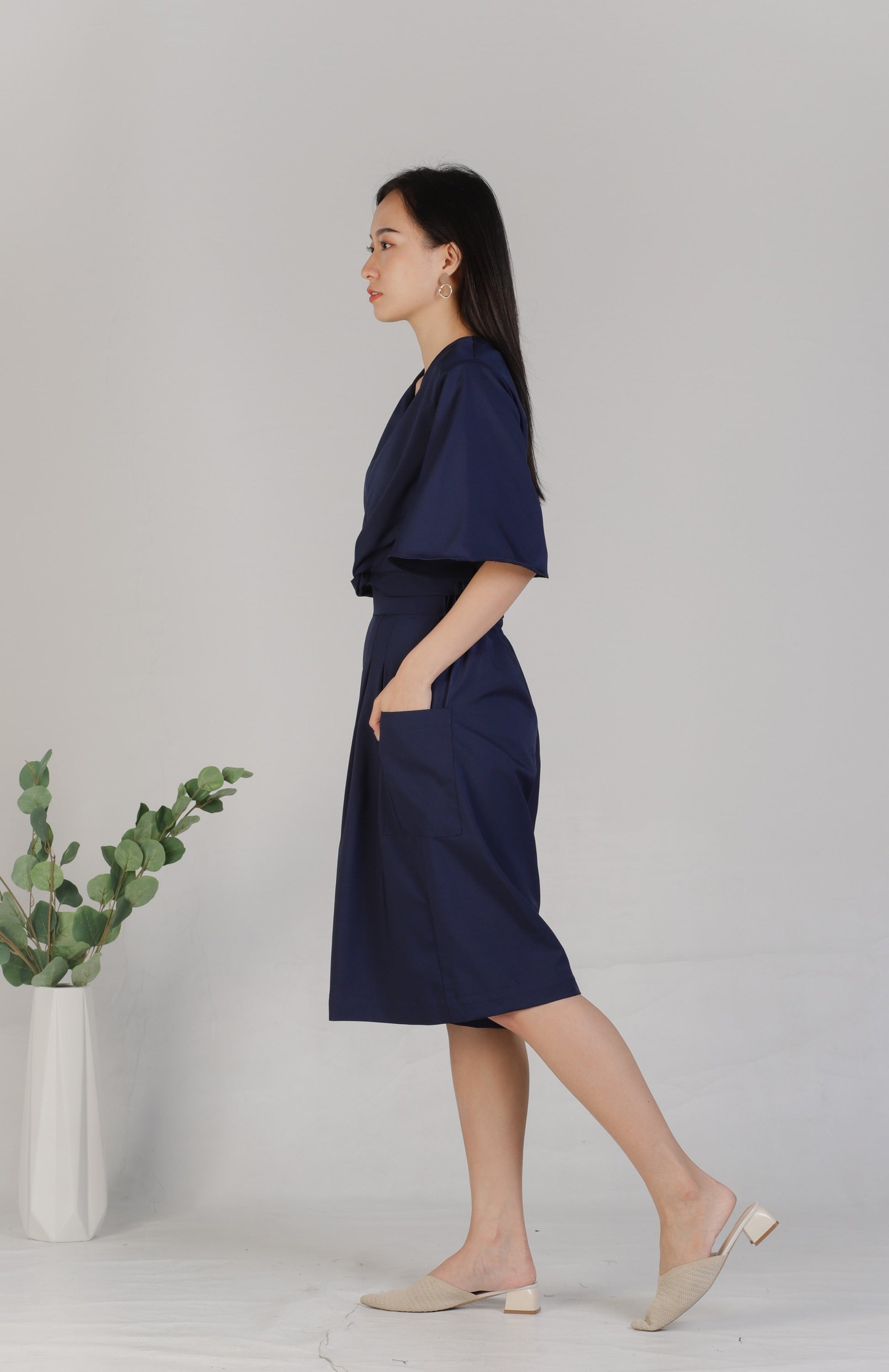 Meir Loose Pants - Navy