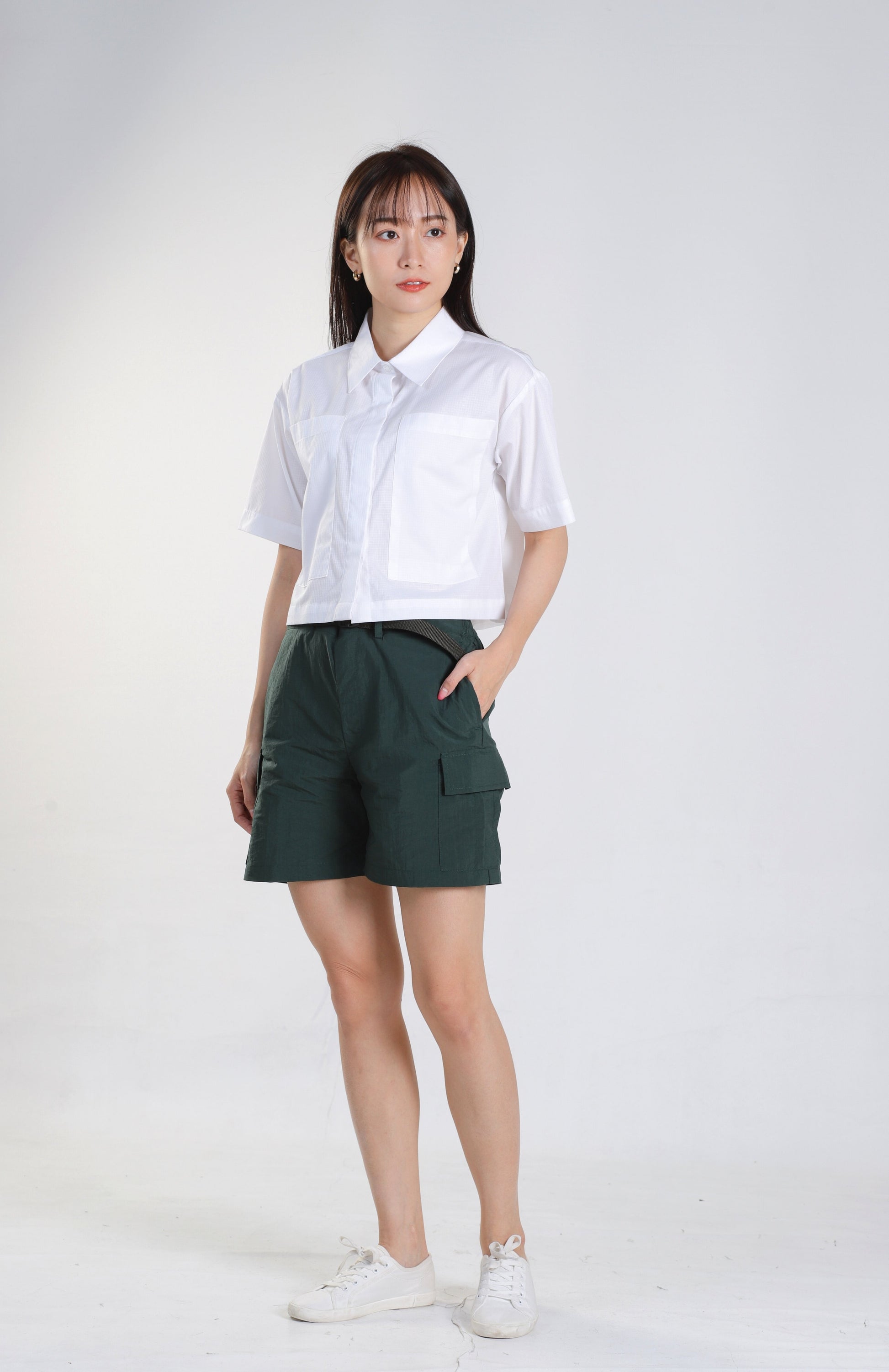 Jovanni X Jovan Casual Shorts - Army Green