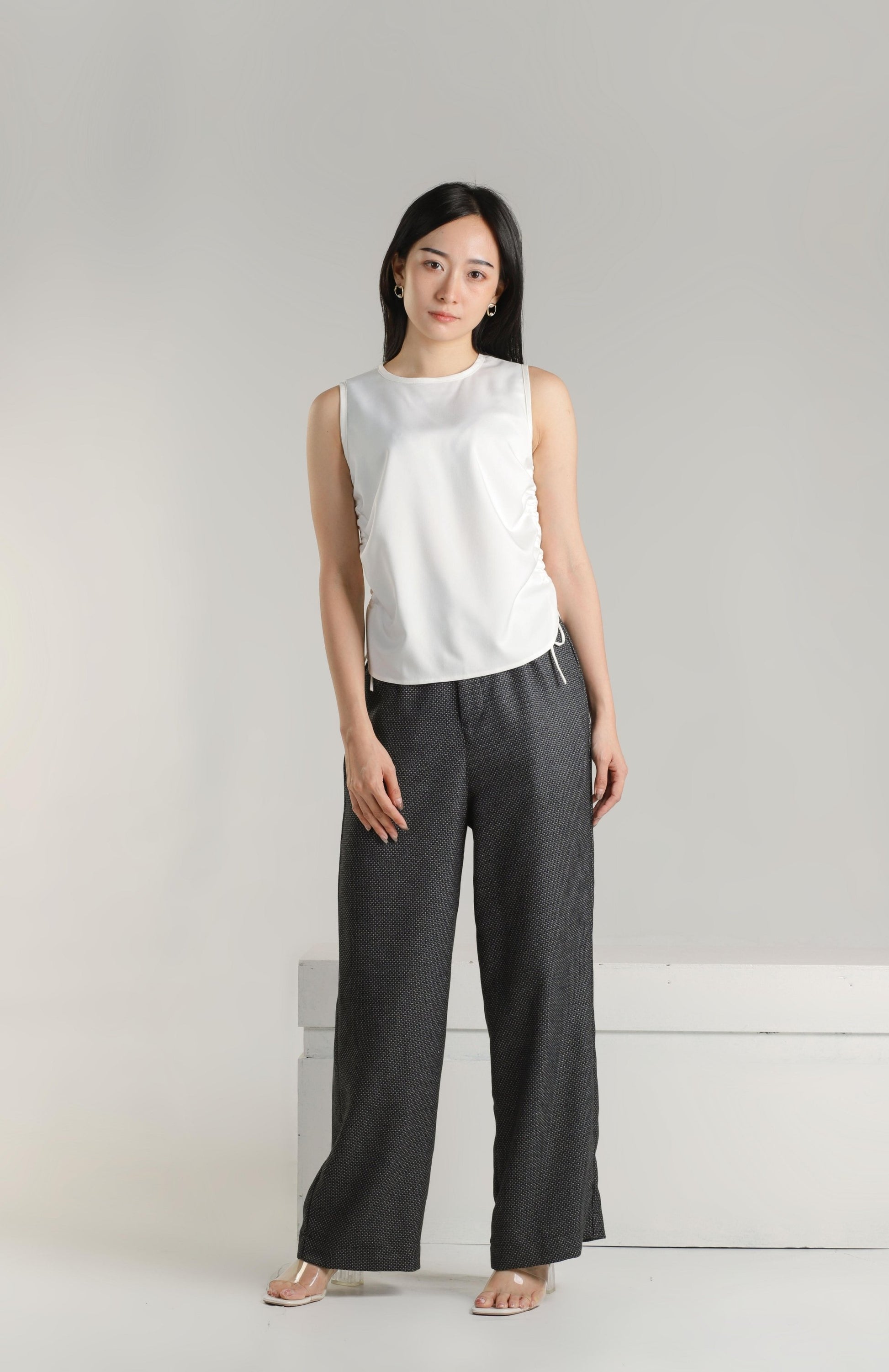 Arin Ruched Top - Ivory