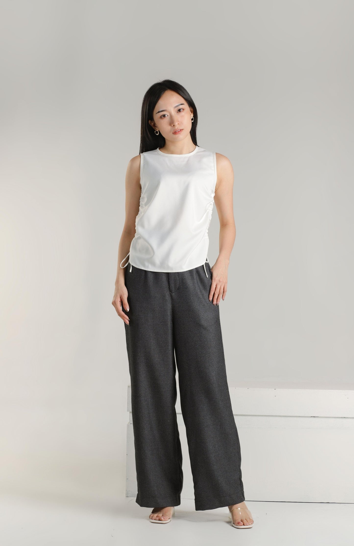 Arin Ruched Top - Ivory