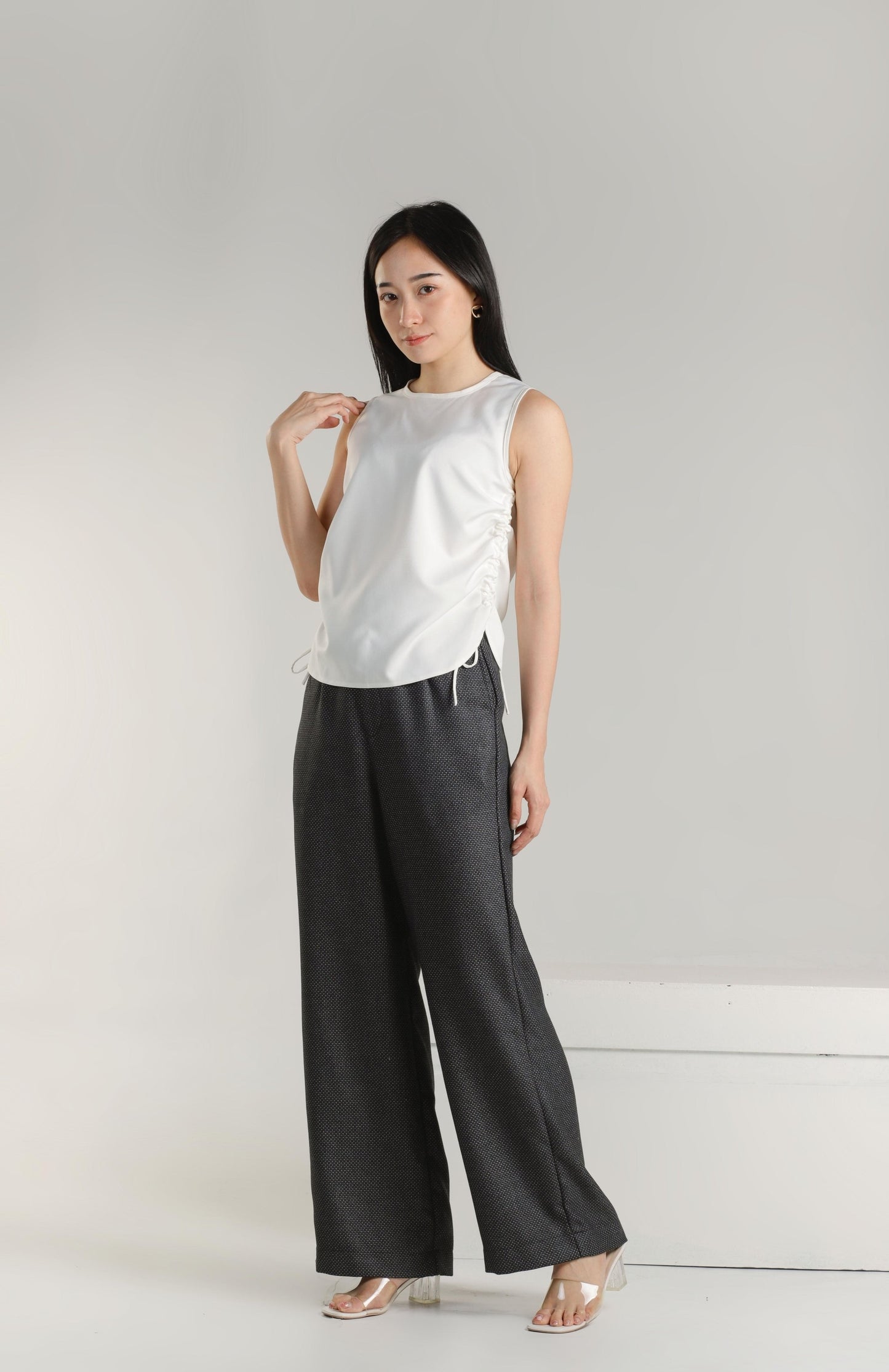 Arin Ruched Top - Ivory
