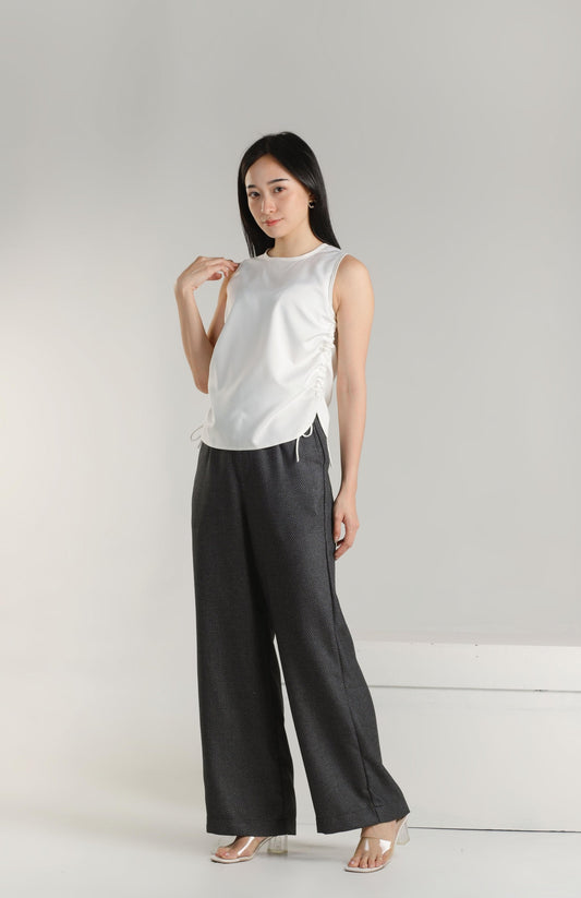 Arin Ruched Top - Ivory