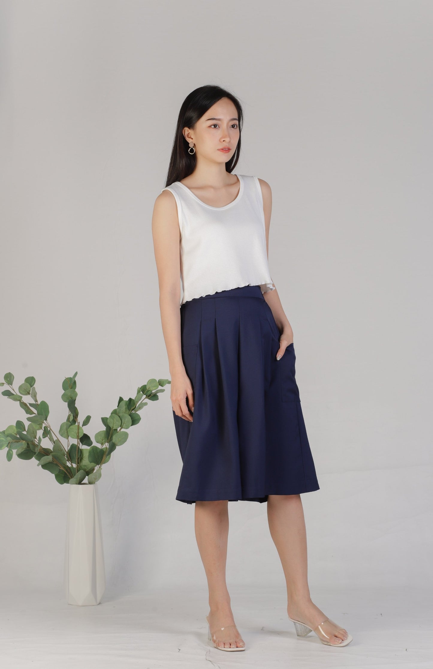 Meir Loose Pants - Navy