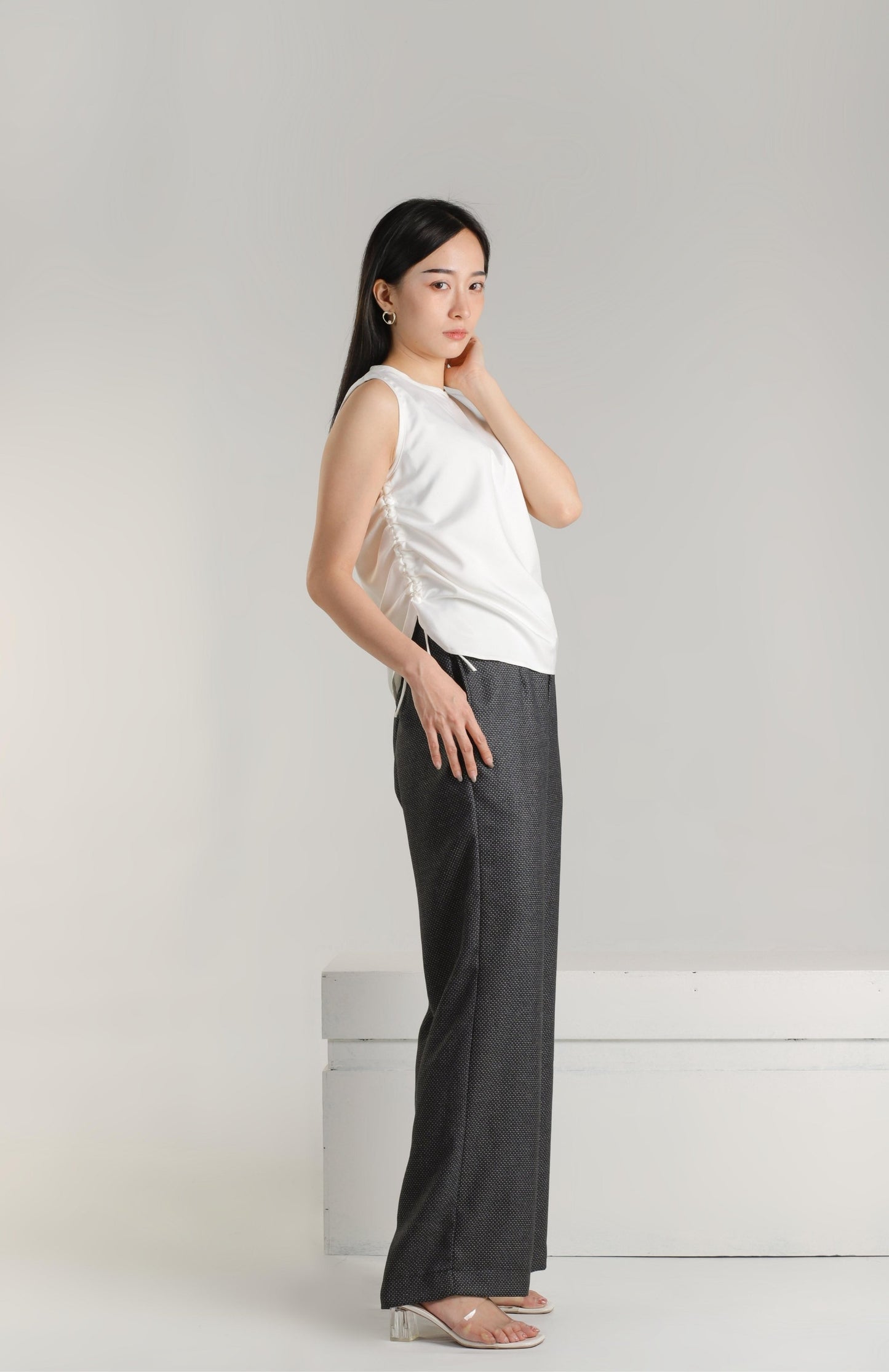 Arin Ruched Top - Ivory