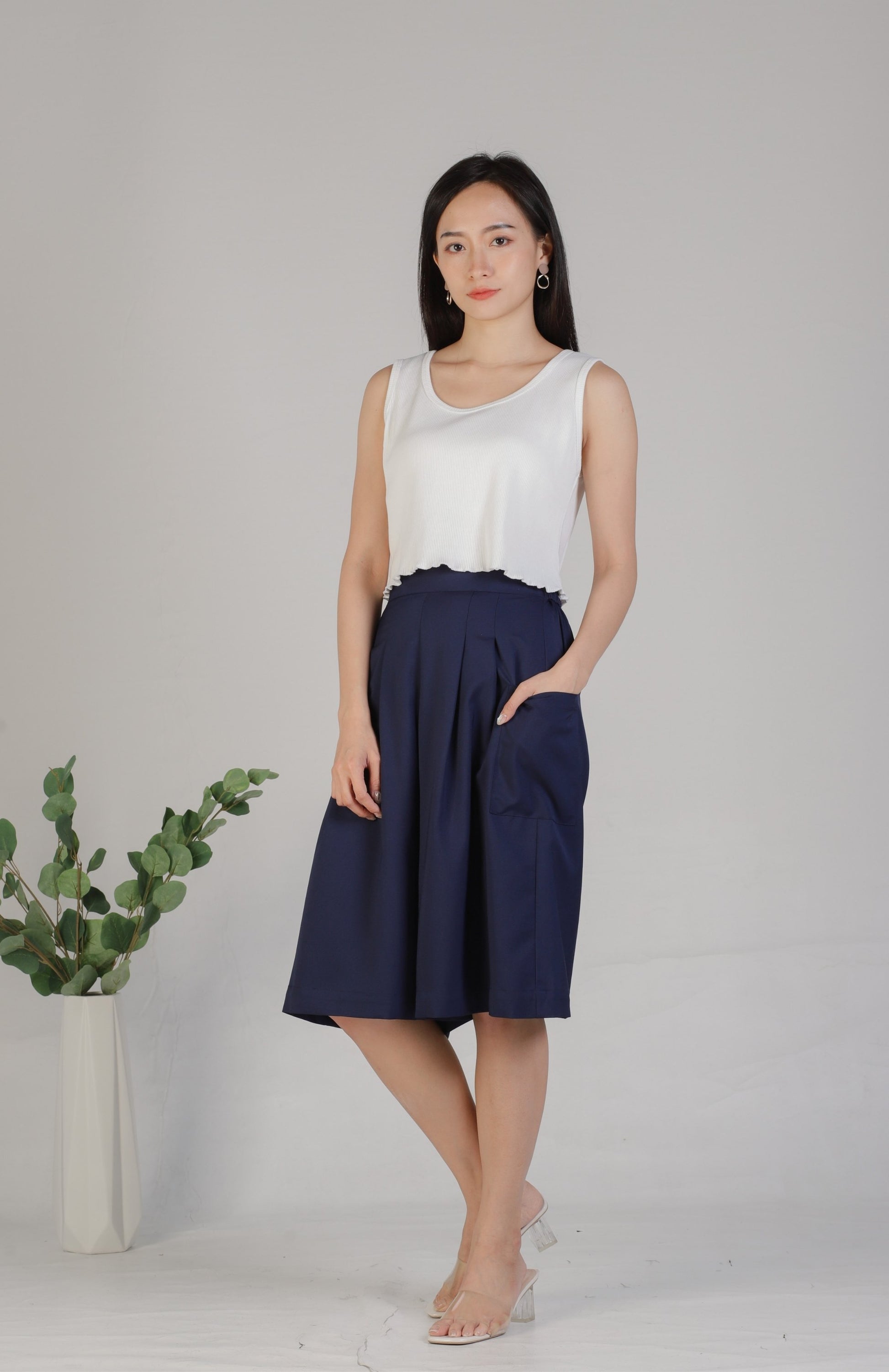 Meir Loose Pants - Navy