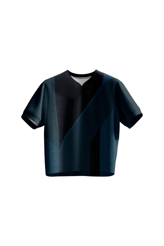 Jordan Dri-Fit T-Shirt - Cropped - Navy